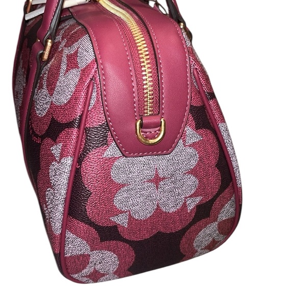 kate spade NWT $358 MSRP Spade Flower Monogram Eleanor Medium Satchel - Picture 14 of 17